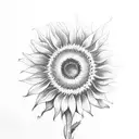 1 Corinthians 16:14 with sunflower tattoo design idea