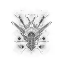 Spinal tattoo of a circuit board design tattoo design idea