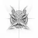 Spinal tattoo of a circuit board design tattoo design idea