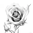 roses and tulips  tattoo design idea