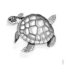 Turtle gbs tattoo design idea