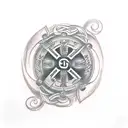 a runic tattoo that says ᛃᚨᛊᛟᚾ tattoo design idea