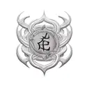 a runic tattoo that says ᛃᚨᛊᛟᚾ tattoo design idea