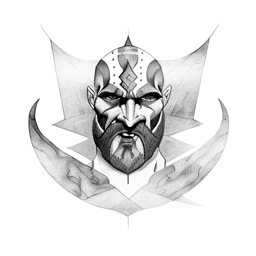 Kratos  tattoo design idea