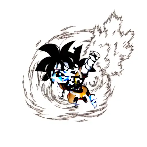 Anime "Goku En La Nube" Tattoo Idea - BlackInk
