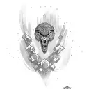 crossed hammers  tattoo design idea