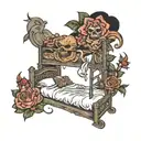 bunk bed tattoo design idea