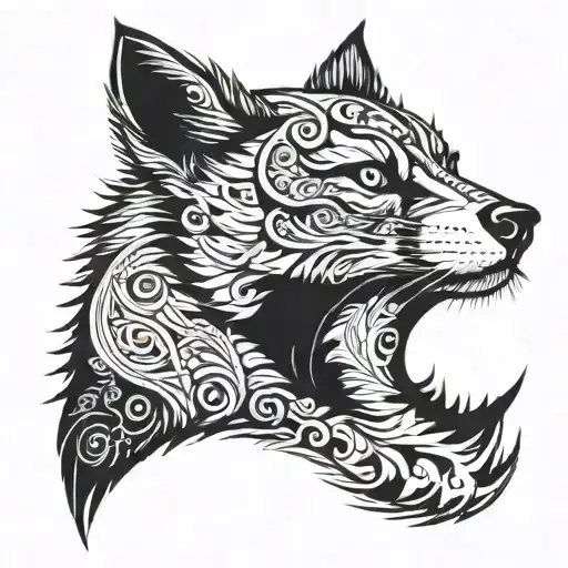 "around the fur" album cover tattoo design idea