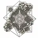 metatron's cube tattoo design idea
