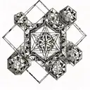 metatron's cube tattoo design idea