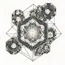 metatron's cube tattoo design idea