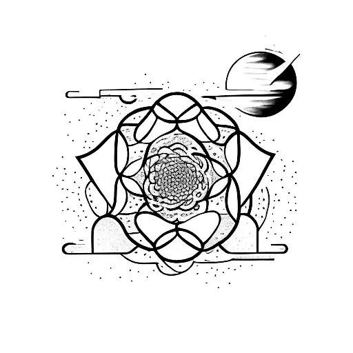 the universe is shifting tattoo design idea