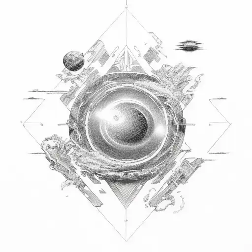 the universe is shifting and it's all for me tattoo design idea