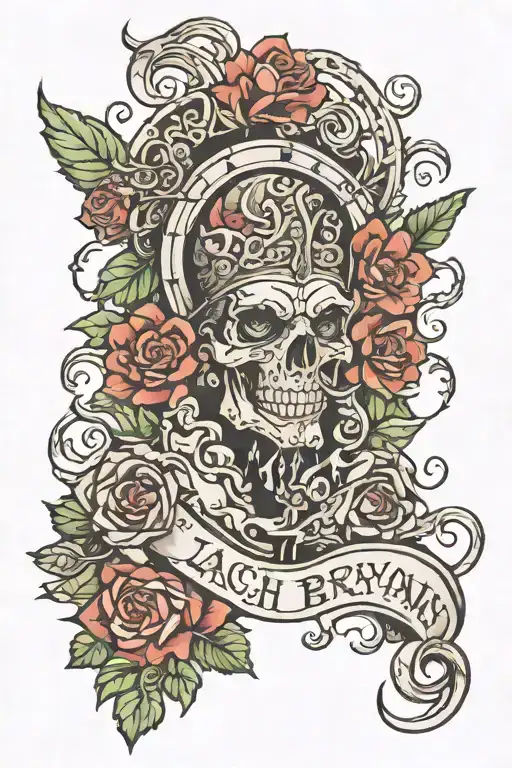 lyrics of zach bryan lucky enough tattoo design idea