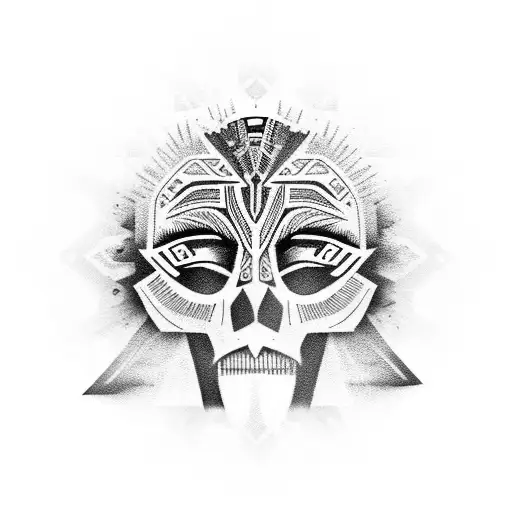 Cara de cuervo  tattoo design idea