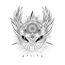 Cara de cuervo  tattoo design idea