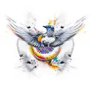 Cara de cuervo  tattoo design idea