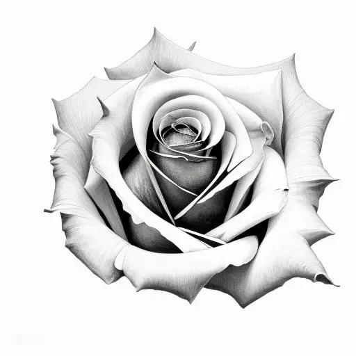 rose and child tattoo design idea