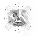 per aspera ad astra hourglass tattoo design idea