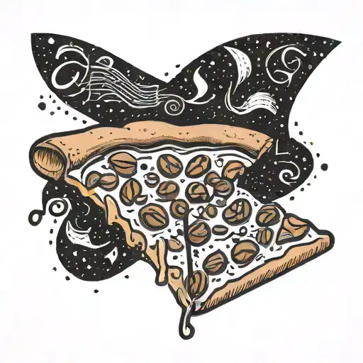 Pizza Notes Dotwork