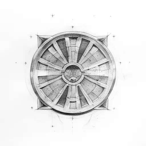 Pantheon, the eternal spear tattoo design idea