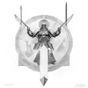 Pantheon, the eternal spear tattoo design idea