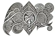 maori surf style tattoo design idea