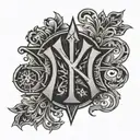 New York Yankees logo tattoo design idea