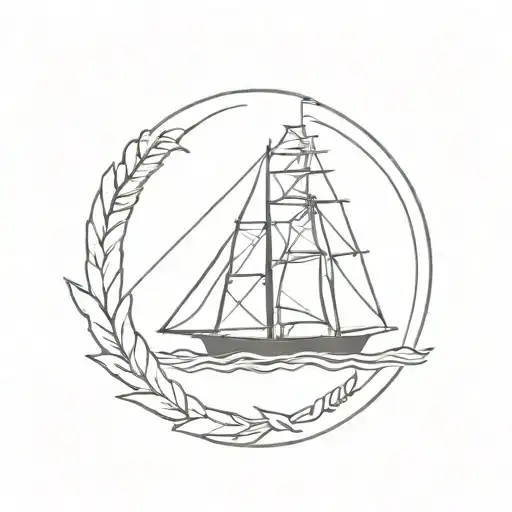 Emblem of the Black Sea Fleet tattoo design idea