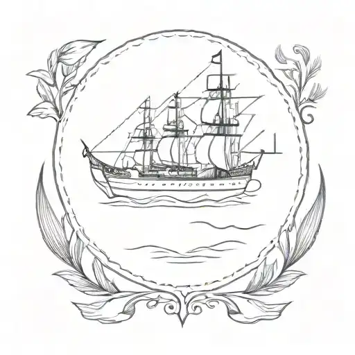 Emblem of the Black Sea Fleet tattoo design idea