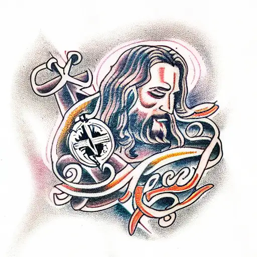 Jesus Christ tattoo design idea