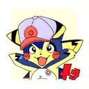 ash ketchum with pikachu tattoo design idea
