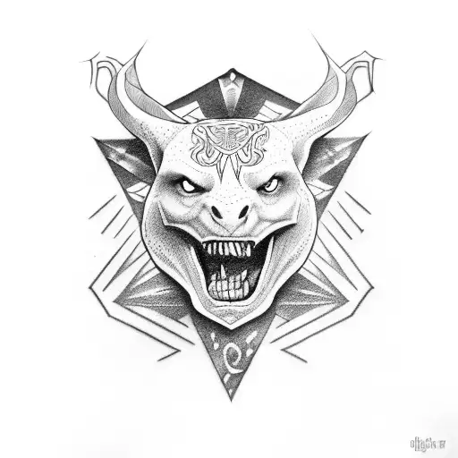 slave with karate poker things and with iluminati tattoo design idea