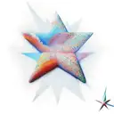 2 stars with second star being bigger, peter pan tattoo design idea