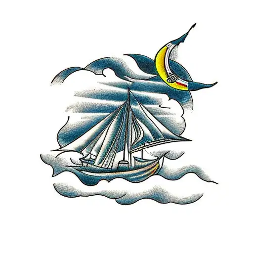 HOME SICK AT SEA SEASICK AT HOME tattoo design idea