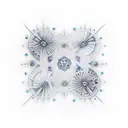 cosmic microwave background tattoo design idea