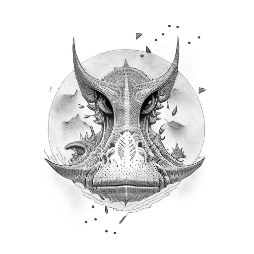 dino tattoo design idea