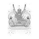 Roller coaster tattoo design idea