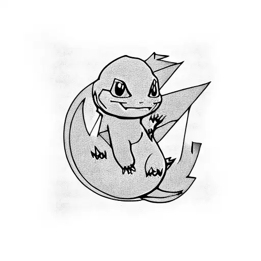 charmander tattoo design idea