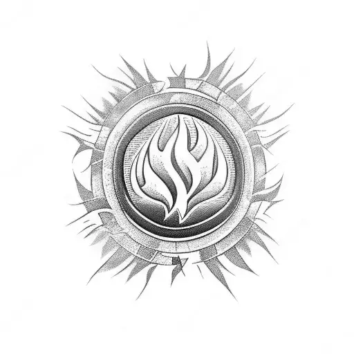 flames tattoo design idea