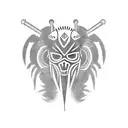 tribe tekno rave tattoo design idea