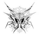 tribe tekno rave tattoo design idea