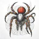 spider tattoo design idea