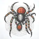 spider tattoo design idea