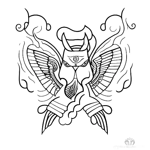 spirit tattoo design idea