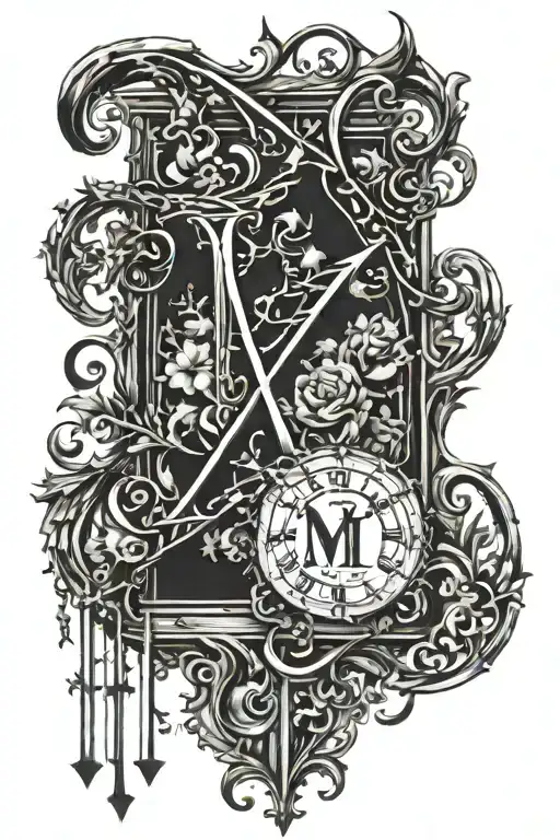 roman numerals of my moms birthday   tattoo design idea