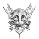 spooky dobby tattoo design idea