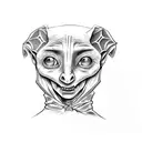 halloween dobby tattoo design idea
