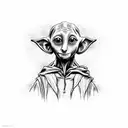 halloween dobby tattoo design idea