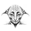 halloween dobby tattoo design idea